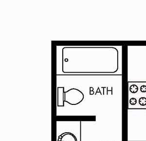One bedroom floor plan